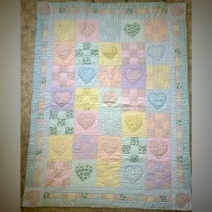 Vintage Quilted baby blanket
